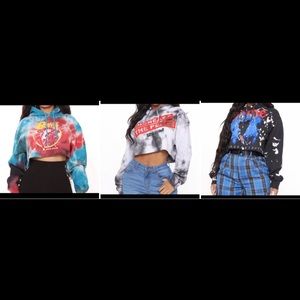 Crop top hoodie